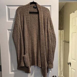 Express Brown Knit Cardigan Sweater
